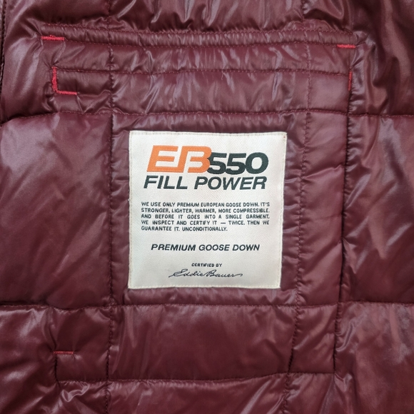 Eddie Bauer EB550 Red Puffer Gorecore jacket - Picture 10 of 16
